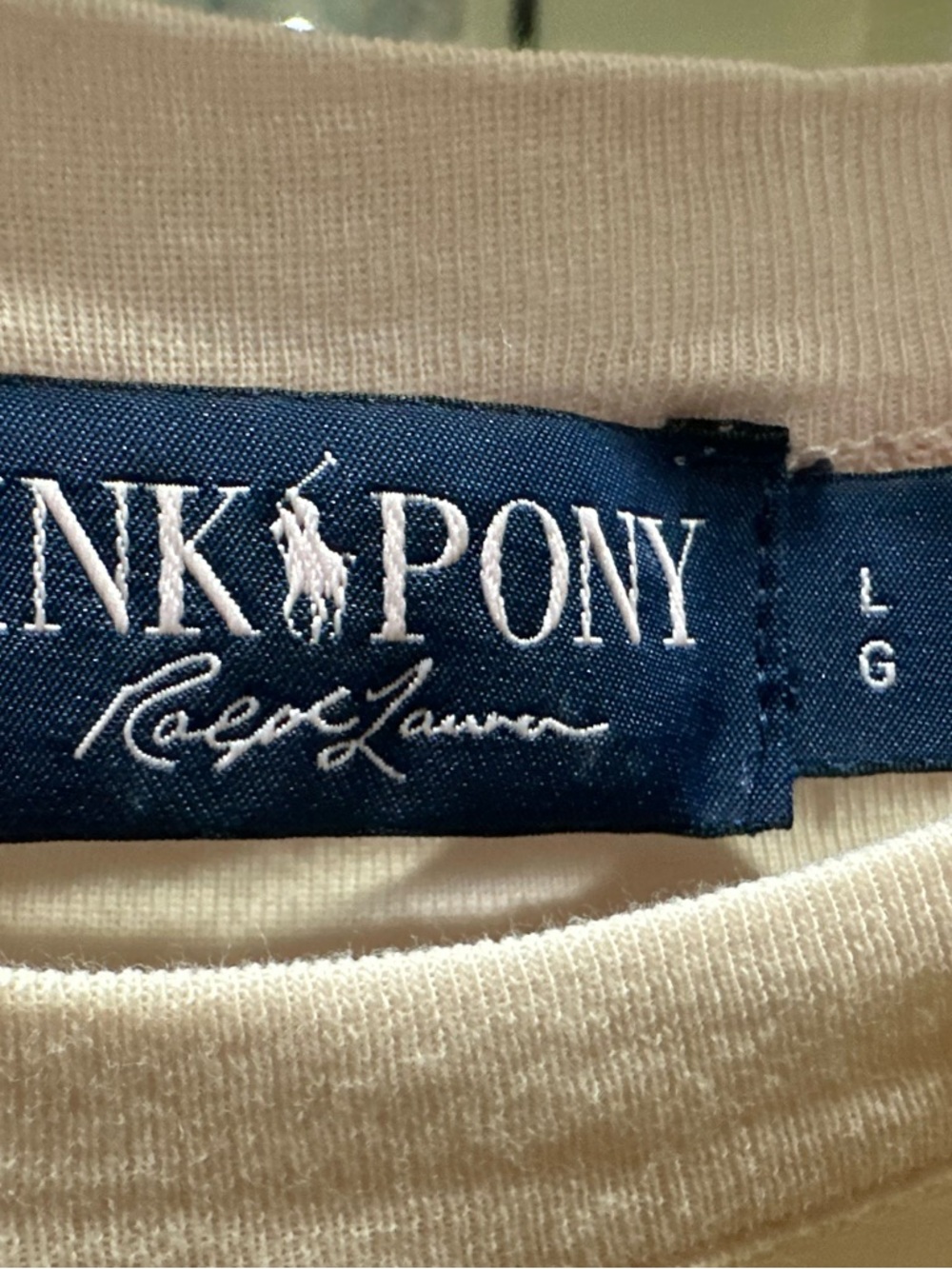 Ralph Lauren 20th Anniverary Pink Pony T shirt- Baby Pink- large - Picture 4 of 6